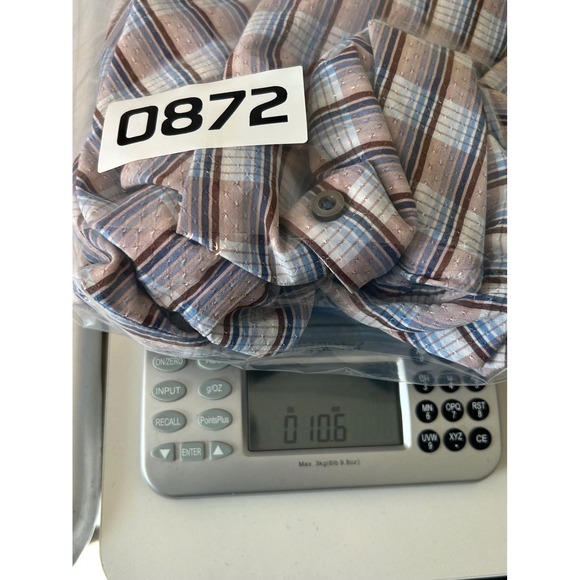 Tommy Bahama Shirt Men XL Long Sleeve Plaid Button Down Blue Silk Casual Beach - Picture 11 of 11